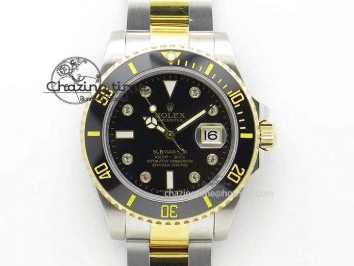 AAA Replica Watches 2989 No 904L 1:1 A Edition Black Bracelet Submariner on Best Date Ceramic Original SS ZZF 114060 1229